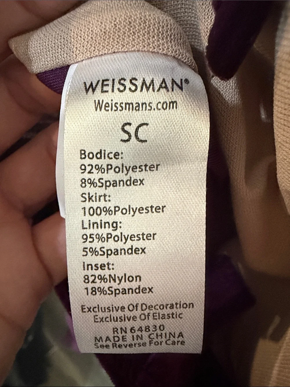 Weissman Purple Lyrical Dance Costume